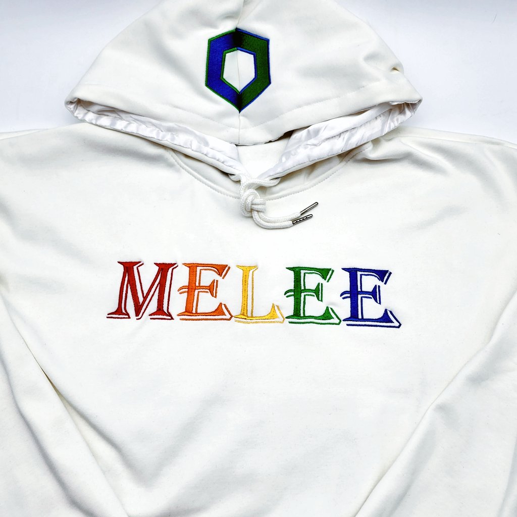 Limited Edition Melee 20XX Silk Hoodie - Rainbow